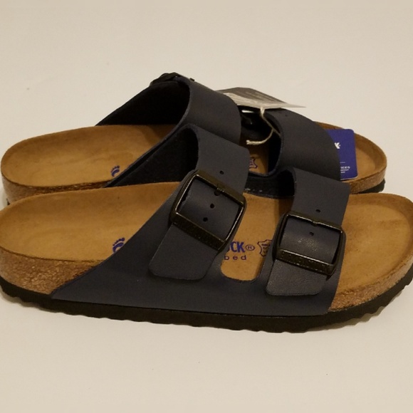 New Birkenstock Arizona Soft Footbed Navy 38 - Picture 4 of 6